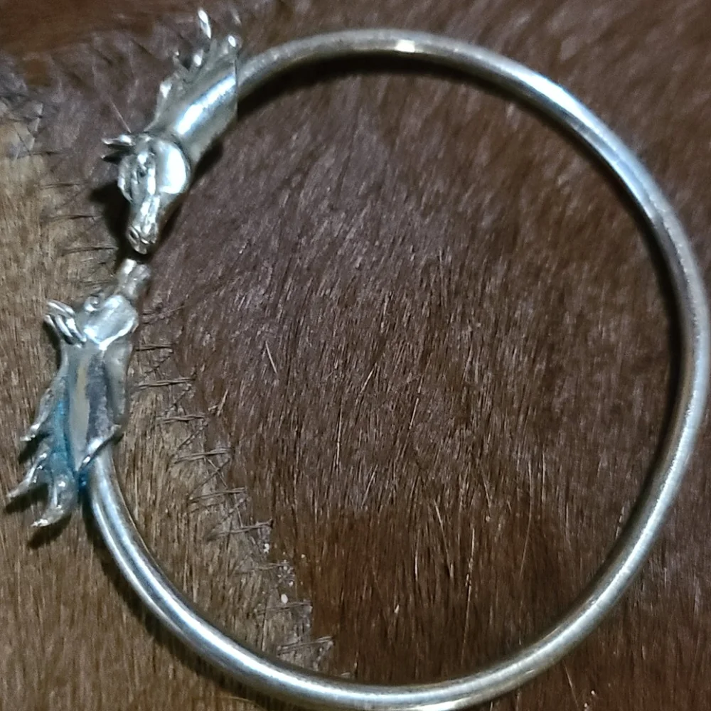 Kabana Sterling Silver Horse Head Bracelet Cowgirl